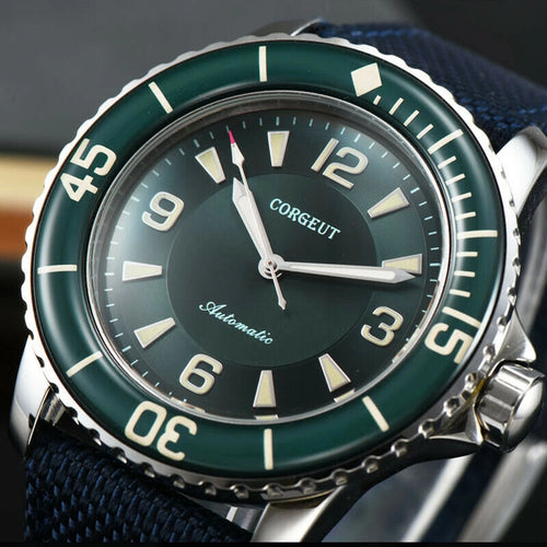 Corgeut Watch Fifty Fathoms Green