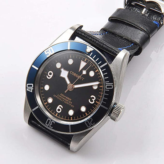 Corgeut Watch Diver Blue and Gold