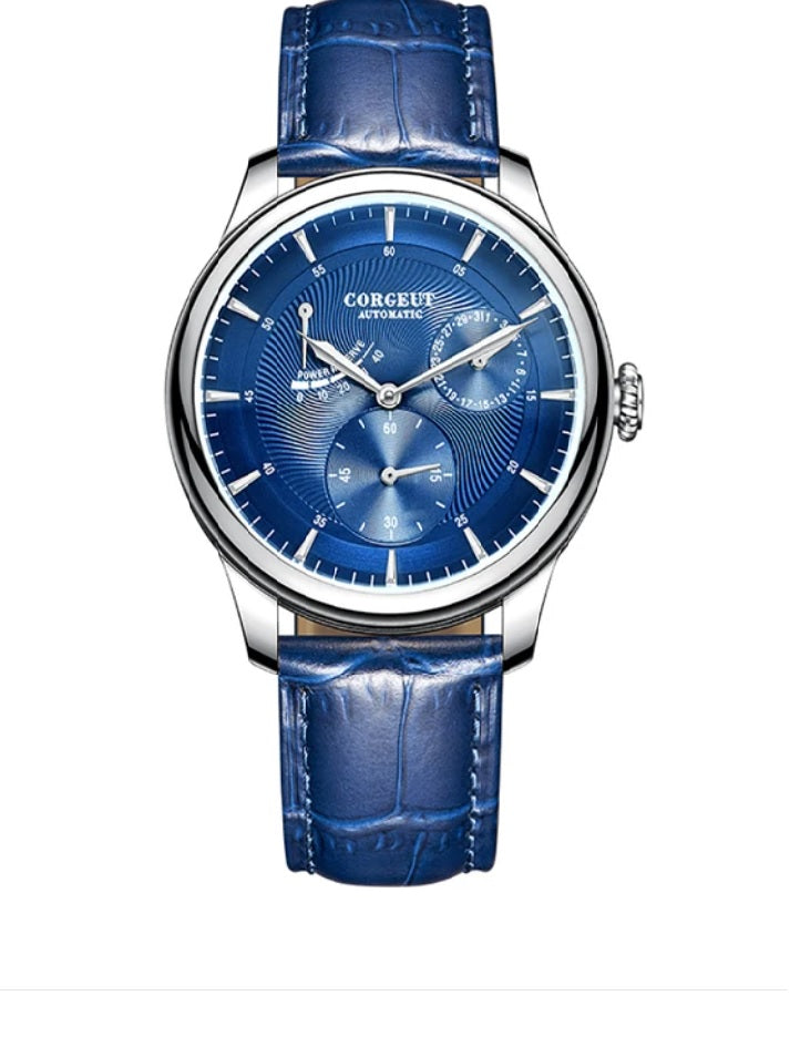 Corgeut Relogio Mens Watch Blue